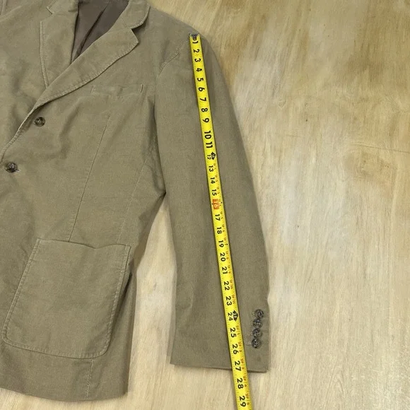 Vintage Eddie Bauer Corduroy Blazer Tall Mens Sz LargeCotton Stretch Khaki